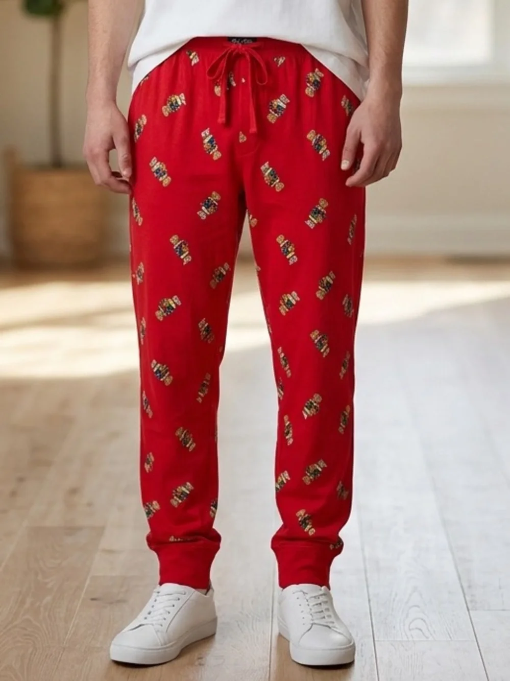NWT Polo Ralph Lauren Red “Polo Bear” Basketball Joggers PJ Pant
